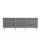 Flash Furniture Gray LeatherSoft Sofa with Double Bar Frame ZB-REGAL-810-3-SOFA-GY-GG - alternate 5